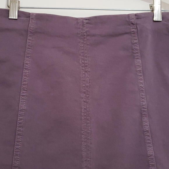 Free People Purple Mini Skirt Denim - Picture 2 of 8